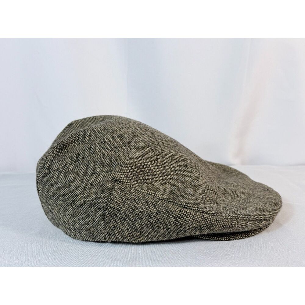 Scala Classic Premium Gray Brown Tweed Cap 100% Wool Flat Cap Fall English